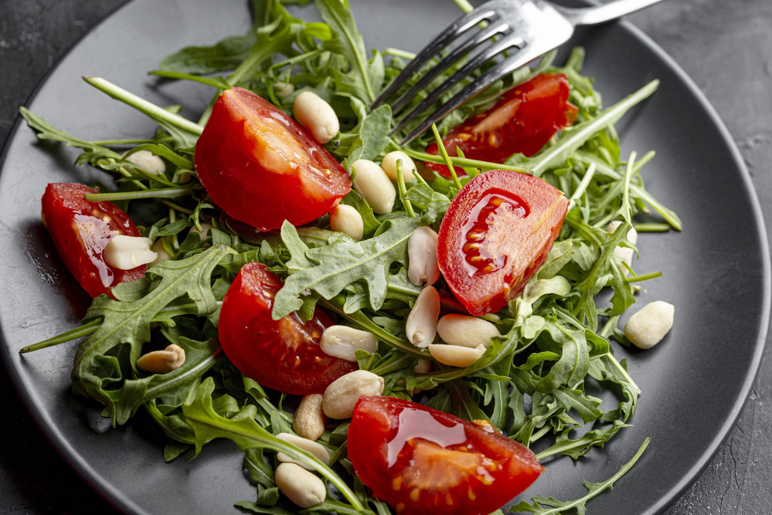 widok z gory smaczne swieze salatki widok z gory smaczne swieze salatki